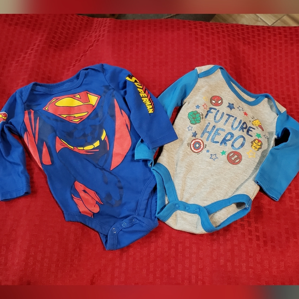 🦖Superhero & Superman Baby Onesies🦖